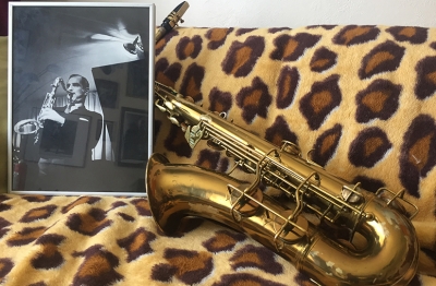 Alex Garnett's saxophone, which once belonged to Ronnie Scott